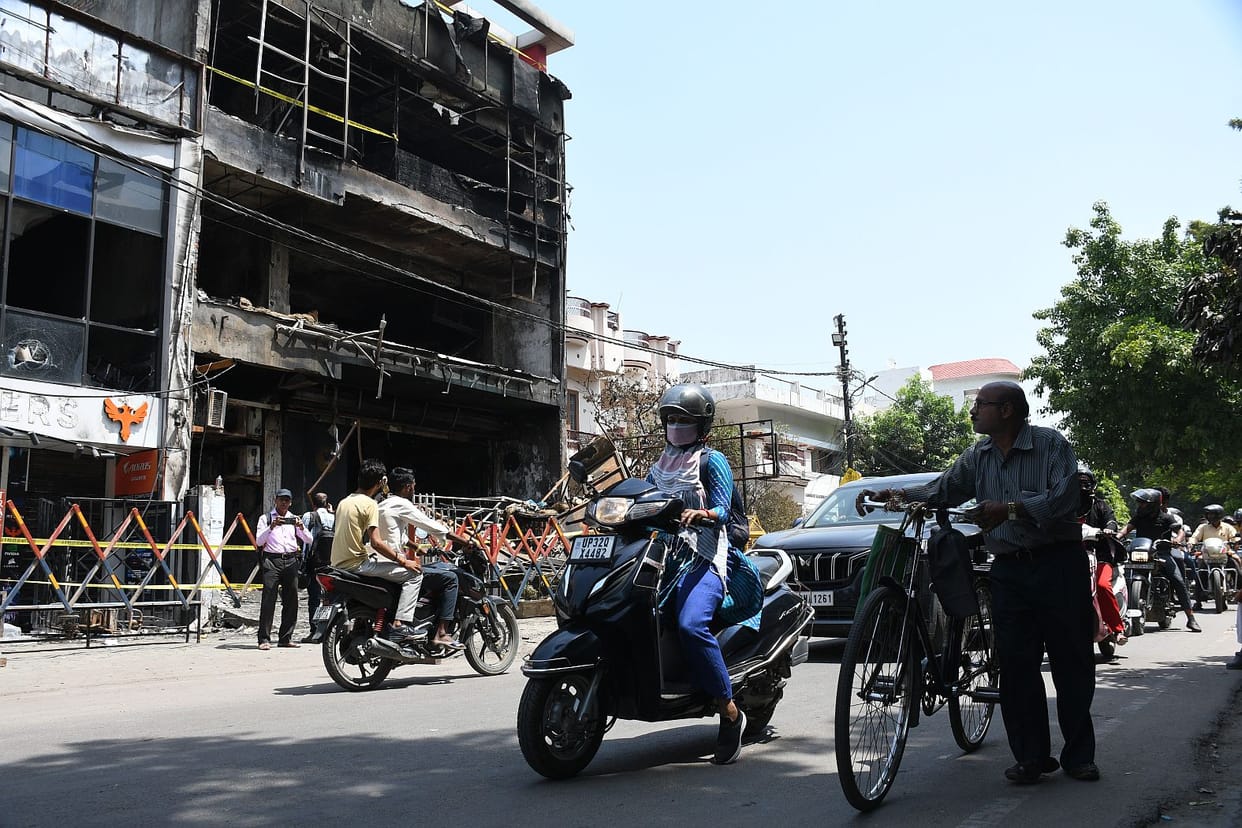 Negligence of three others also came to light in the Aliganj fire incident