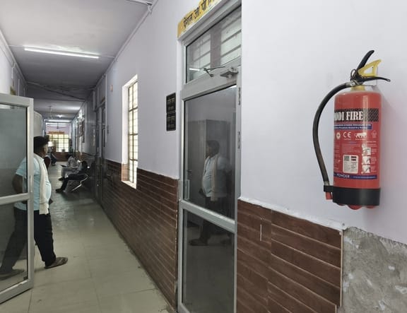Strict with others, yet their own building is ill-equipped to handle fire incidents.