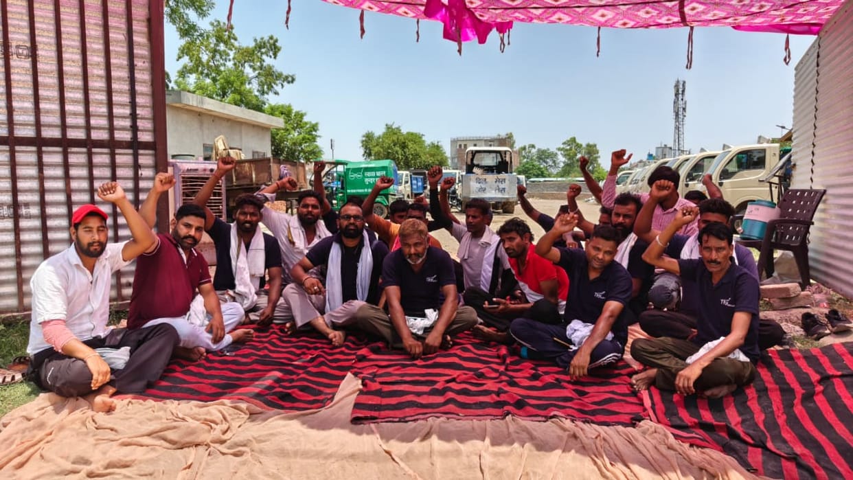 Door-to-door garbage collection stalled; sanitation workers go on strike over non-payment of wages.