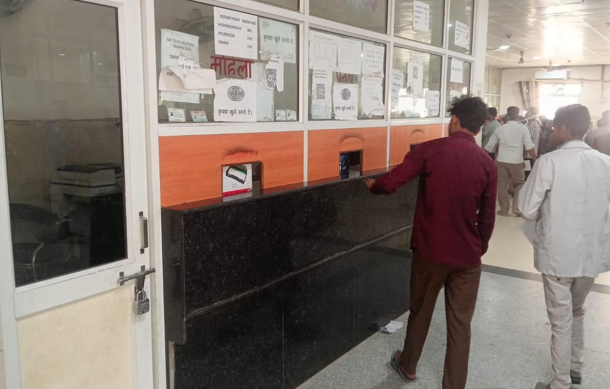 Although the OPD operates until 12 PM, the registration counter closed at 11 AM.