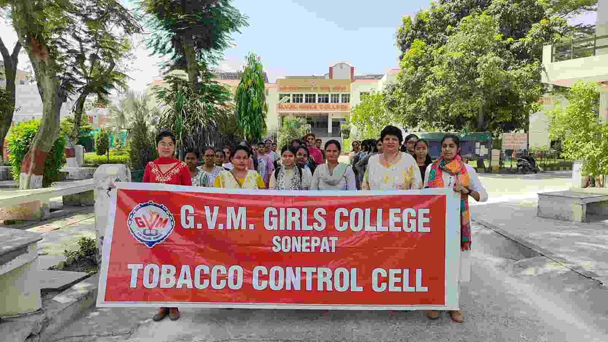 Students of GVM Girls' College spread a message of awareness by organizing an anti-drug rally.