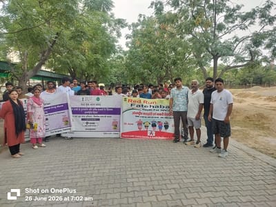 Athletes ran with the message of dispelling the darkness of drug abuse