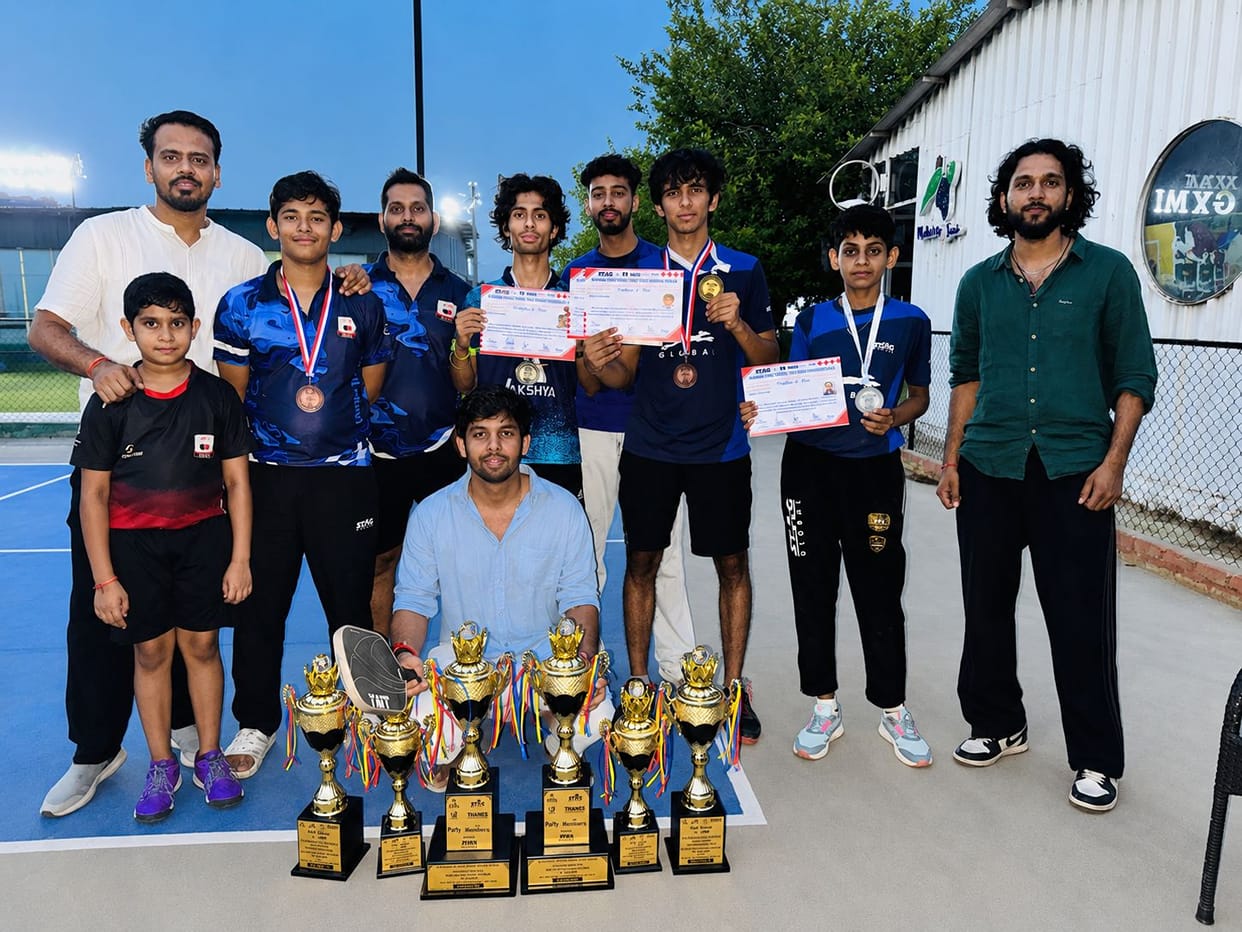 Won six medals at the Haryana State Ranking Table Tennis tournament.