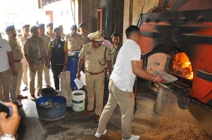 Narcotics worth Rs 1.19 crore set on fire