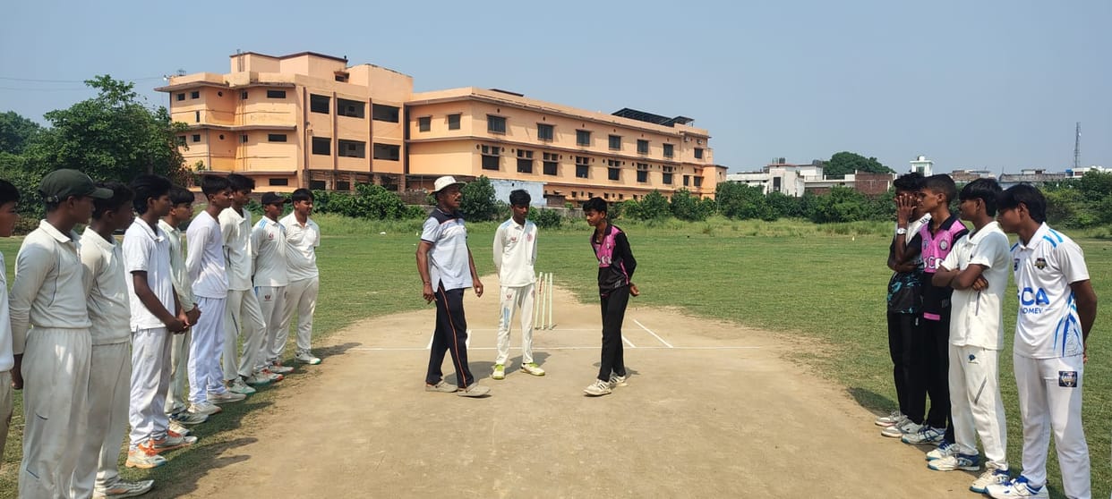 Khair Academy defeated the Gaurav Cricket Team by four wickets.