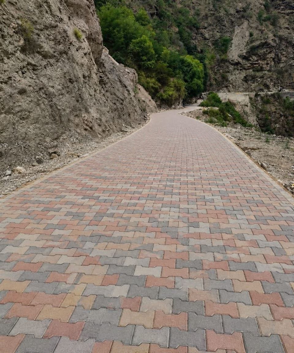 Roads in disaster-hit Sharandhank spruced up with cement concrete and paver blocks