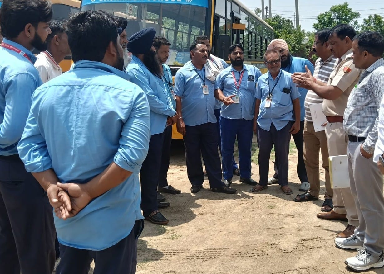Inspection of school vehicles begins; 10 challaned for violations