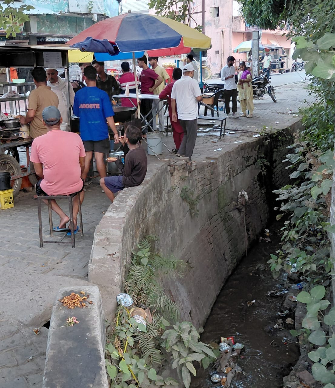 Danger from open drains in the city... action plan exists only on paper.