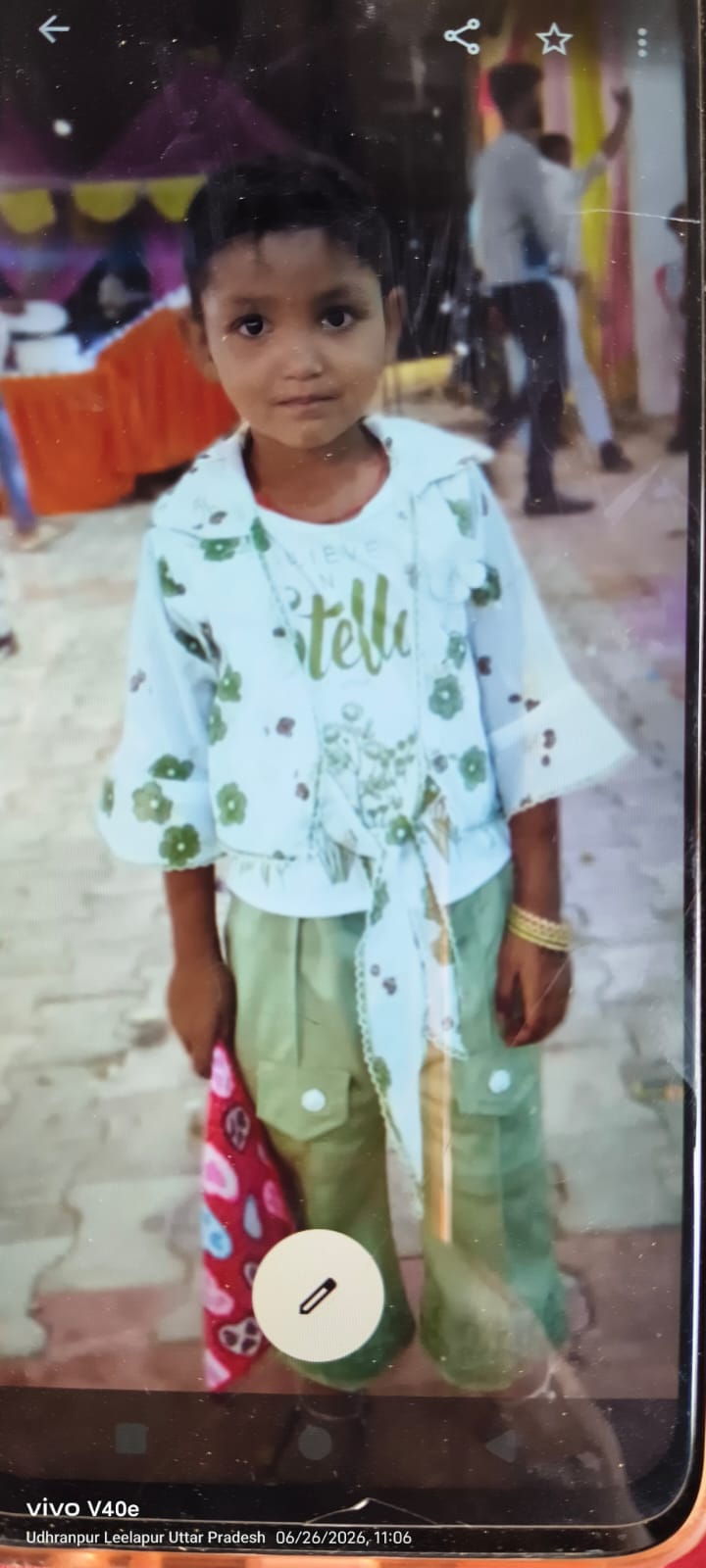 Girl dies after pole collapses; several children have a narrow escape.