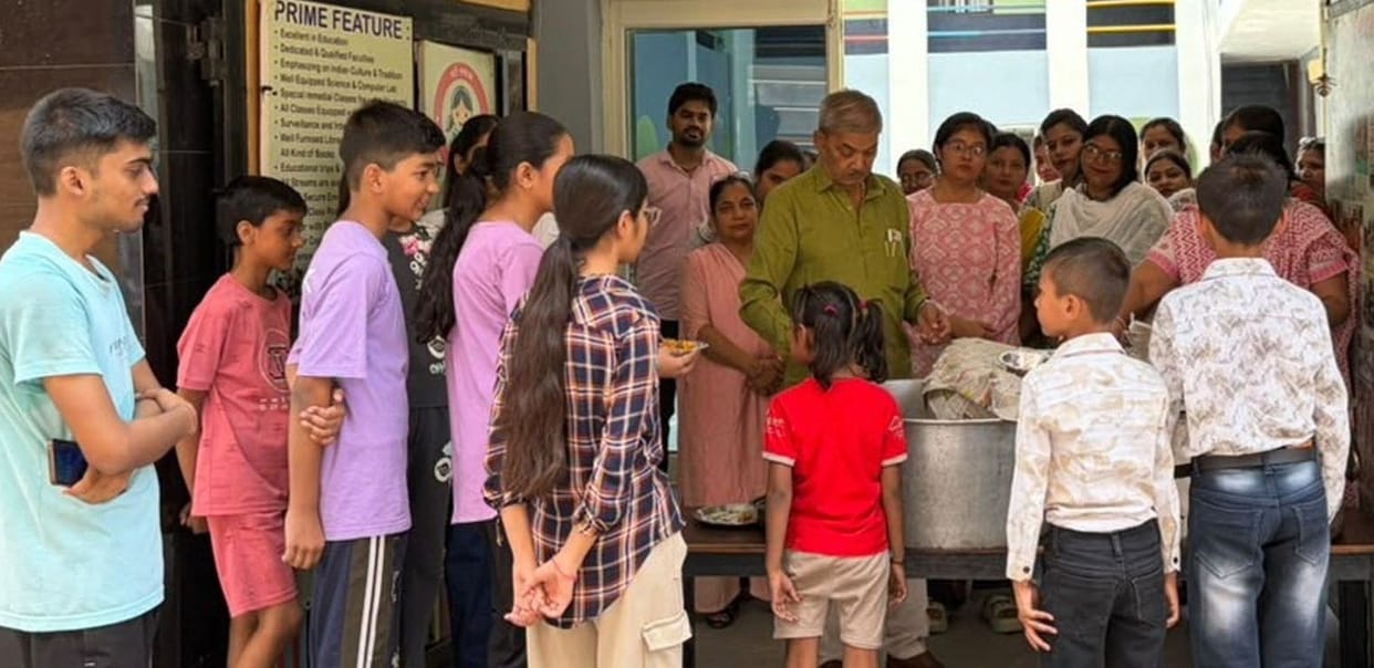 Community feast organized during the religious ritual.