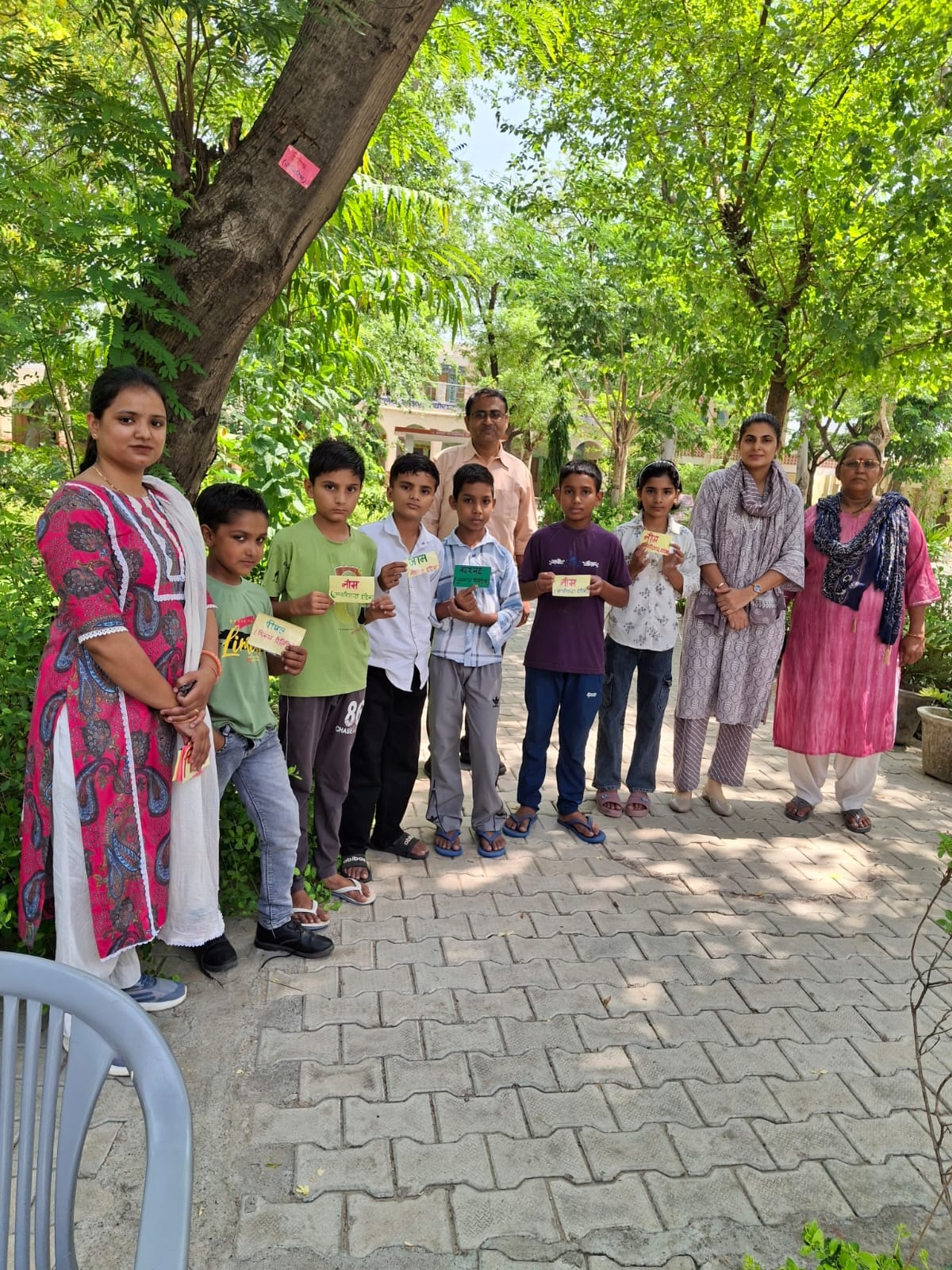 On the fourth day of the Green Summer Camp, students learned about waste management.