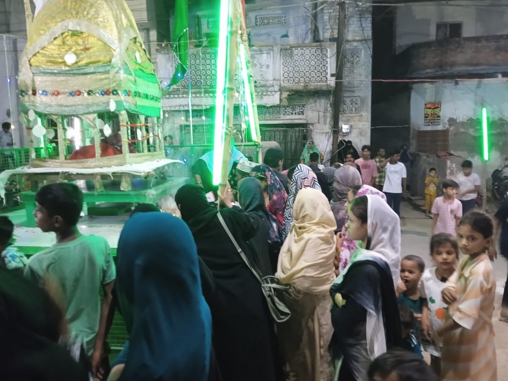 The flowers from the Tazia were laid to rest at Karbala