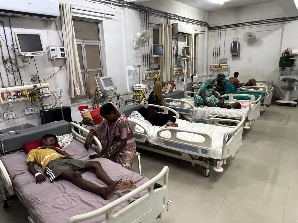 31 children suffering from diarrhea admitted in three days.