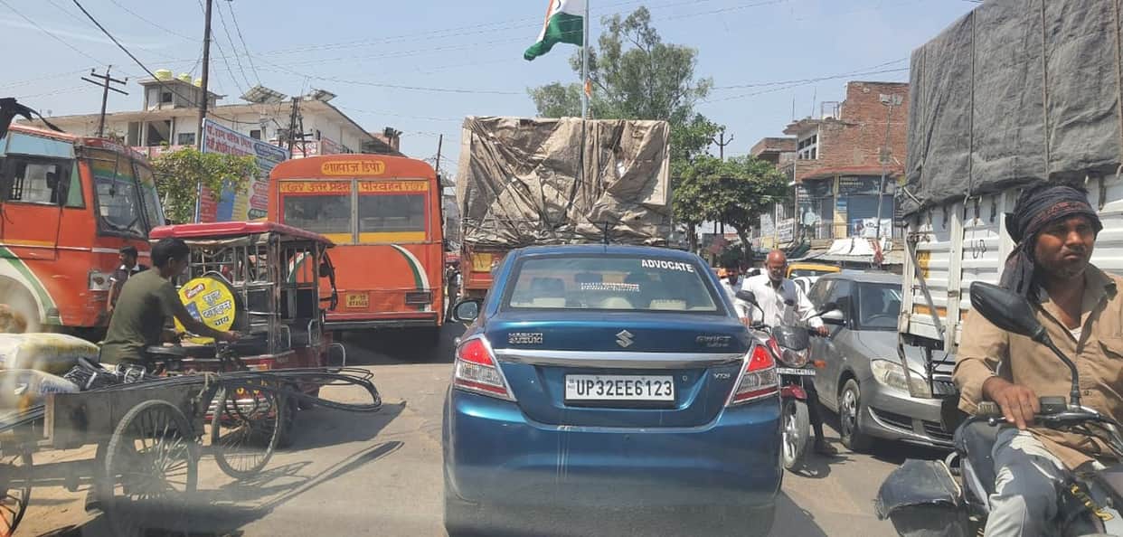Tracks blocked, roads jammed