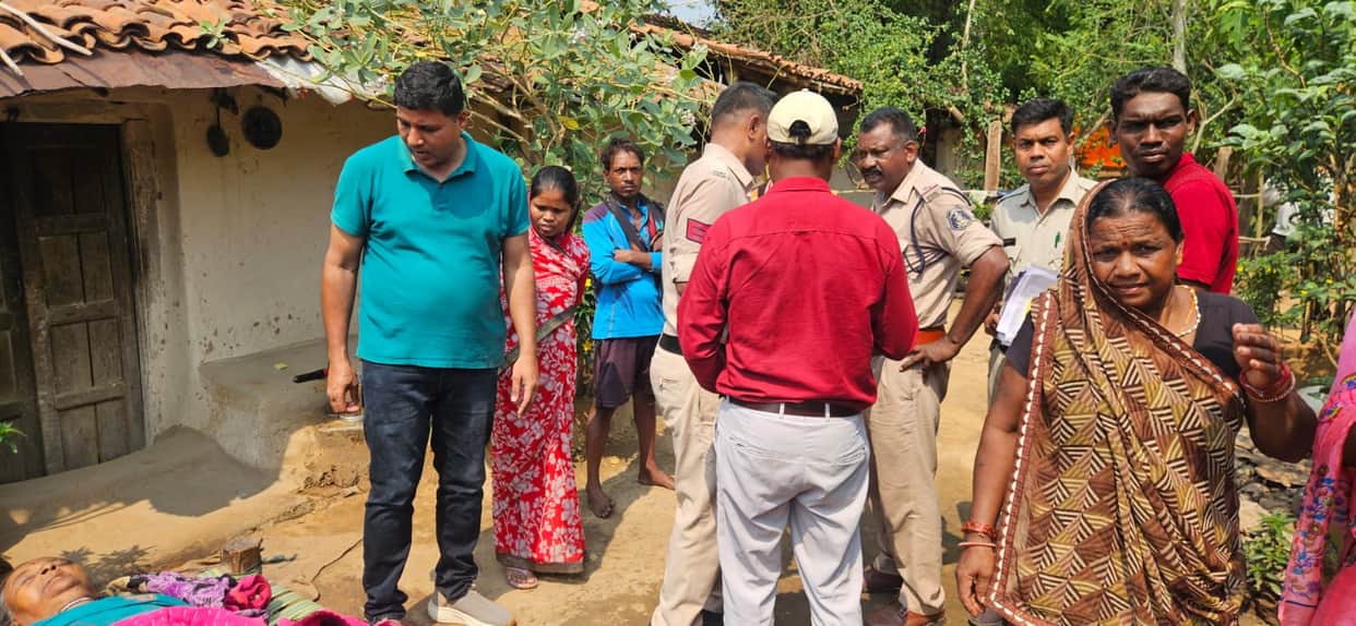 Son kills mother with a lathi over a land dispute