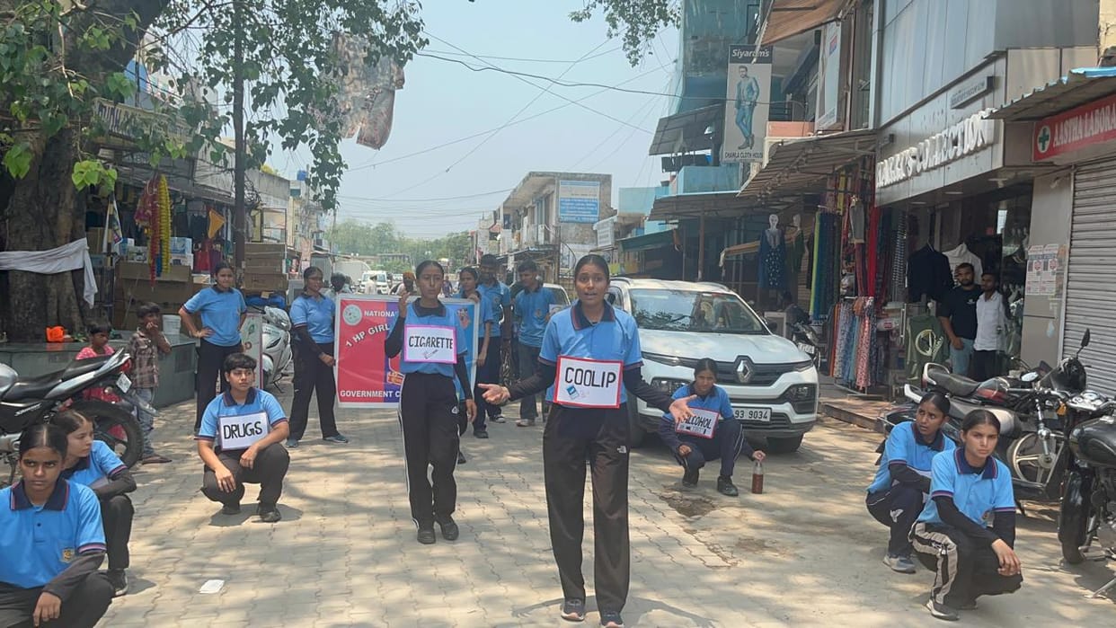 Message of a drug-free India through awareness rallies and street plays.