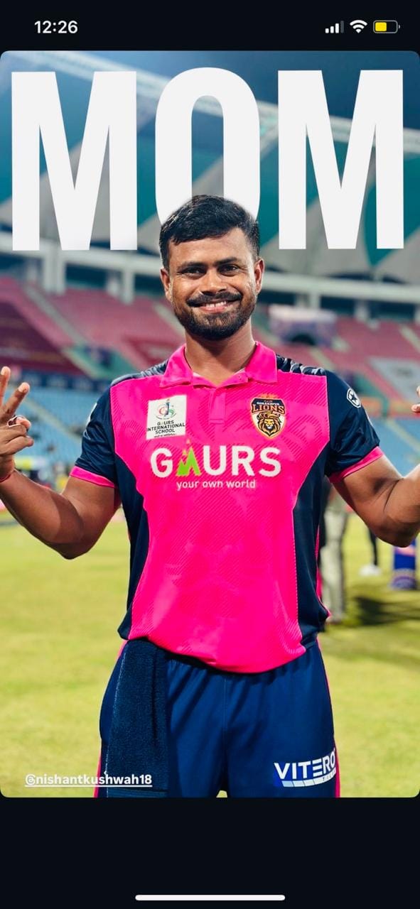 Retained player Nishant stunned the bowlers with a strike rate of 259.
