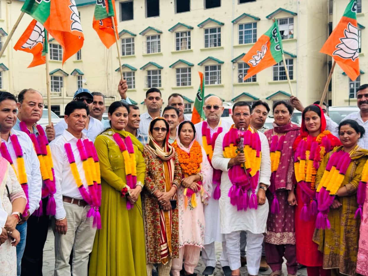 BJP captures BDC Palampur Chairperson and Vice-Chairperson posts.
