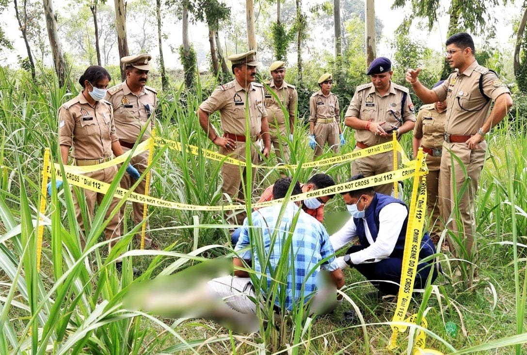 Teenage girl strangled to death... body dumped in a field.