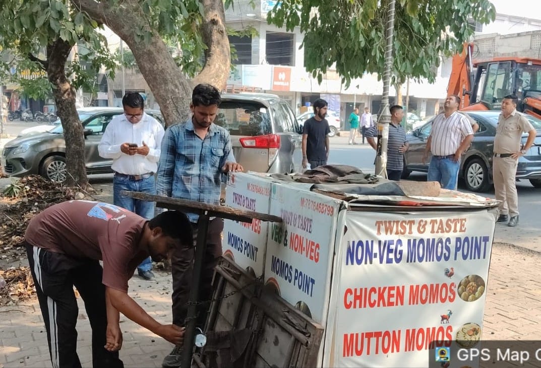 Rehris removed from Nehru Park Road