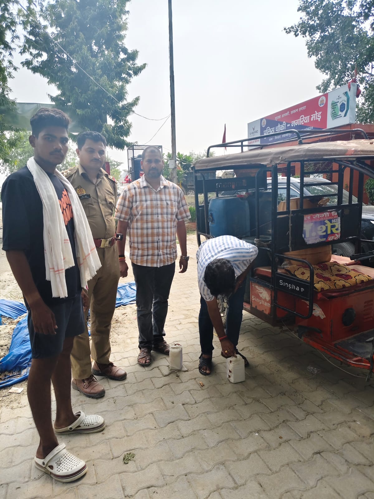 250 liters of diesel stolen from the Banthra oil depot recovered; one person arrested.