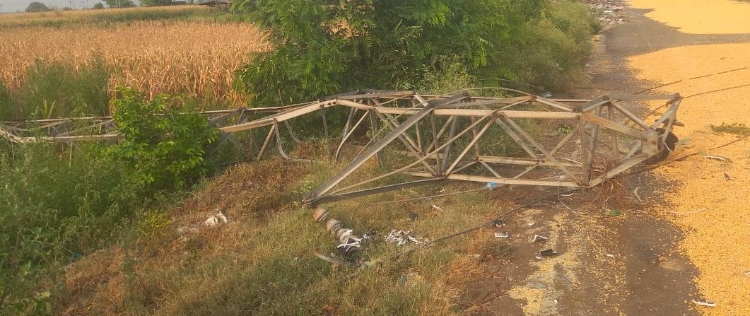 The storm knocked out power in several areas of the city.