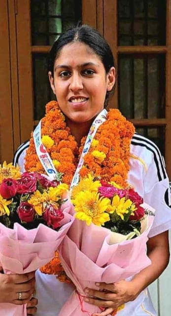 Alisha, a player from Mohana, has made a name for herself in karate.