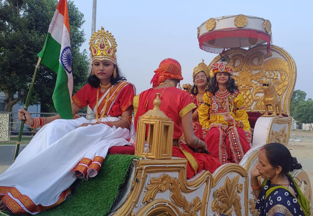 Rashtriya Bajrang Dal took out a procession on its foundation day