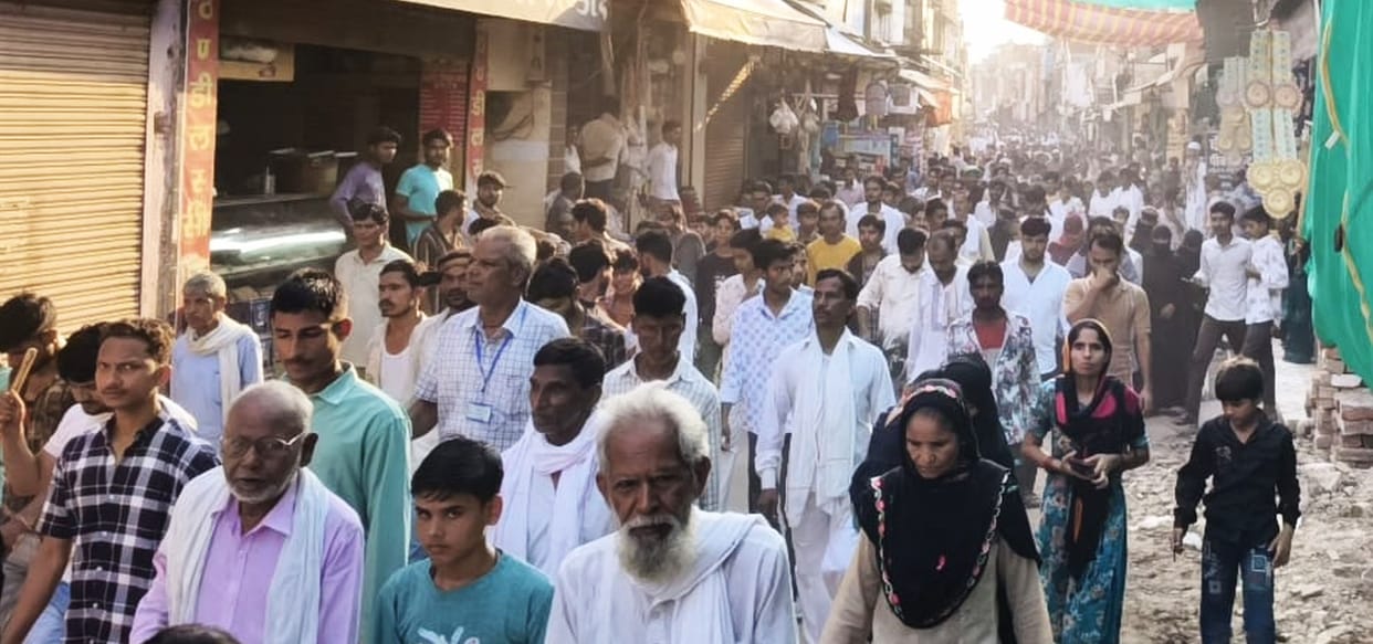 The Shia community took out a mourning procession on the third day (Tija) in memory of the martyrs of Karbala.