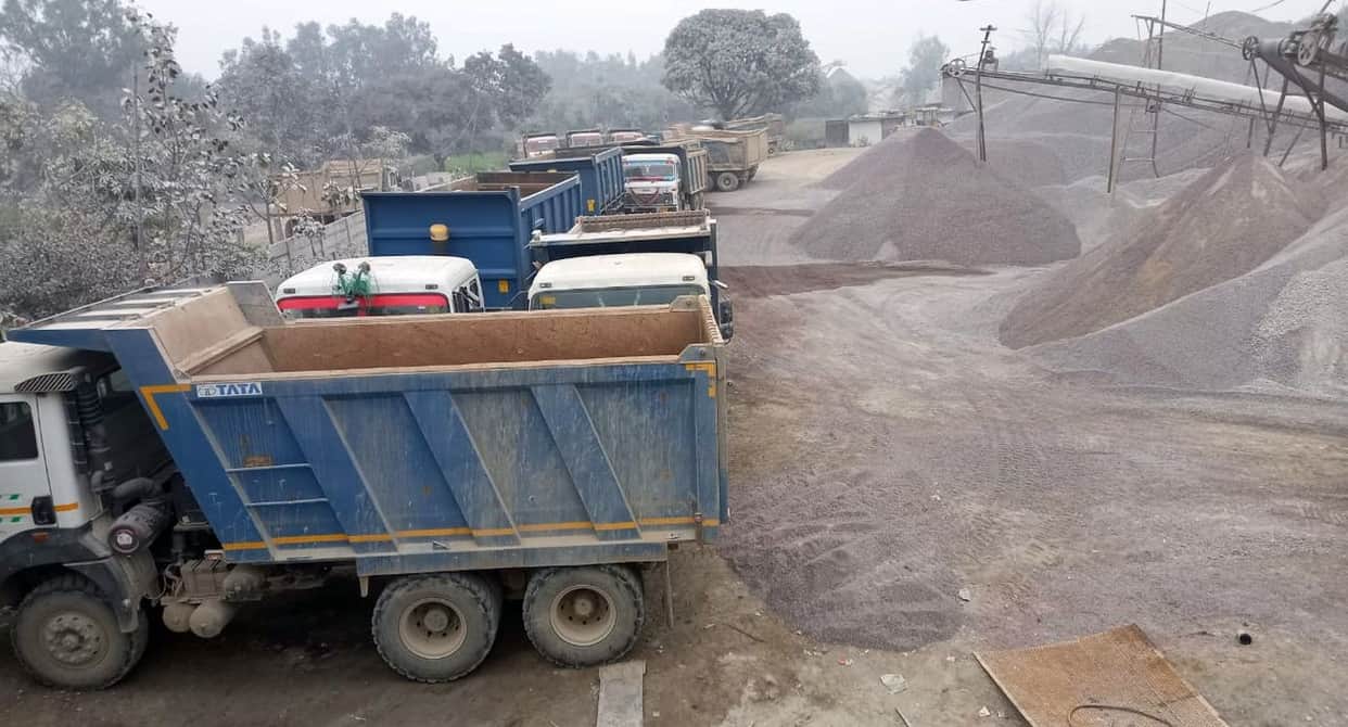 Stone market business halved due to diversion.