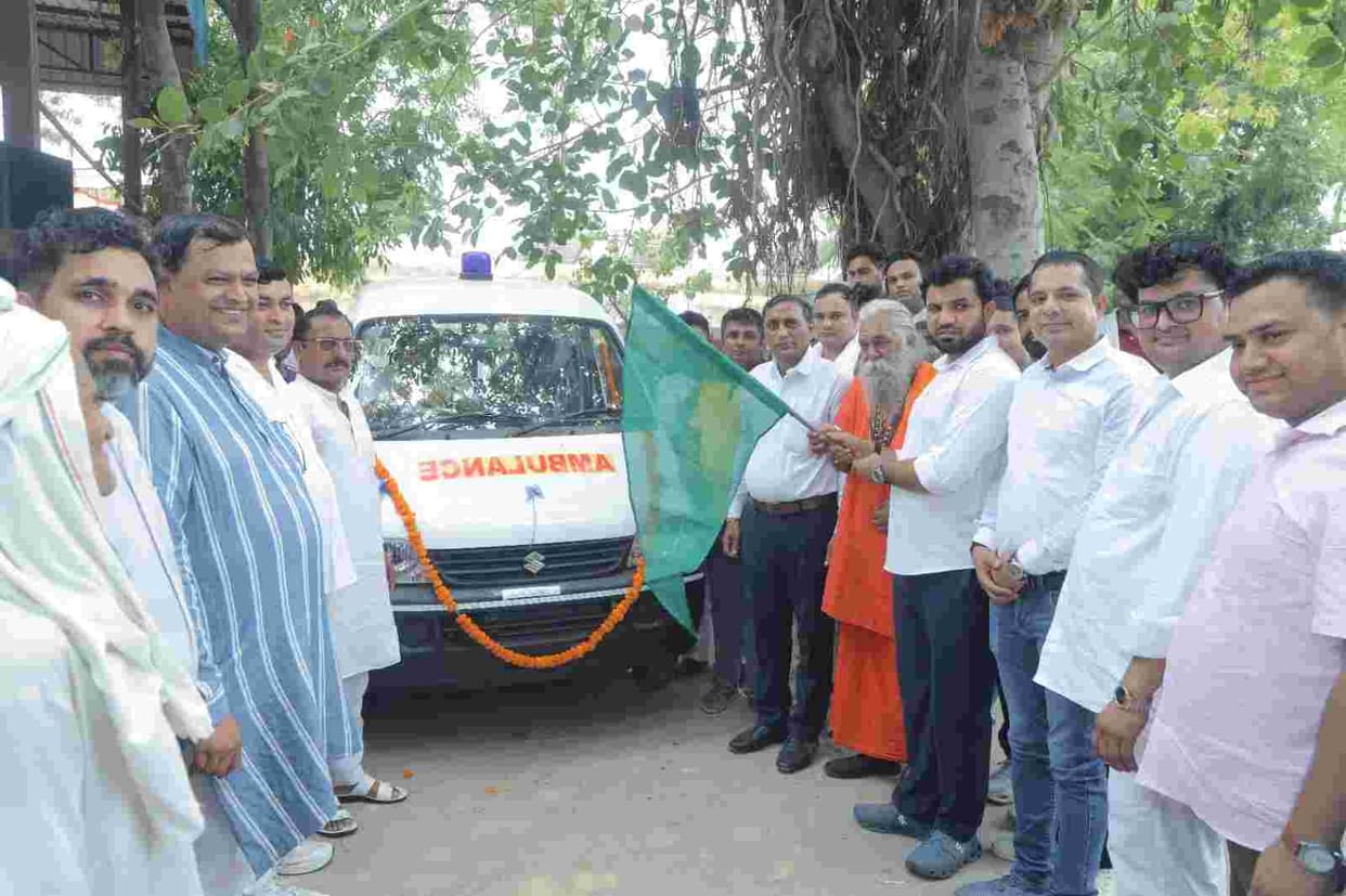Free ambulance service and pilgrimage bus service launched for the convenience of villagers.
