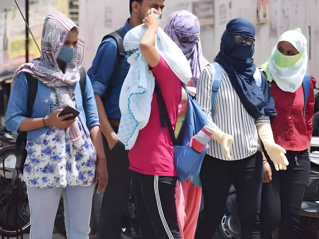 The onslaught of heat... mercury hits 42 degrees Celsius.