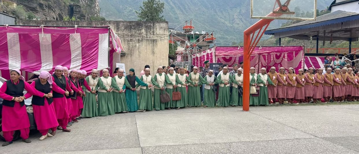 Women conveyed a message of preserving the 'Mahanati Dal' culture