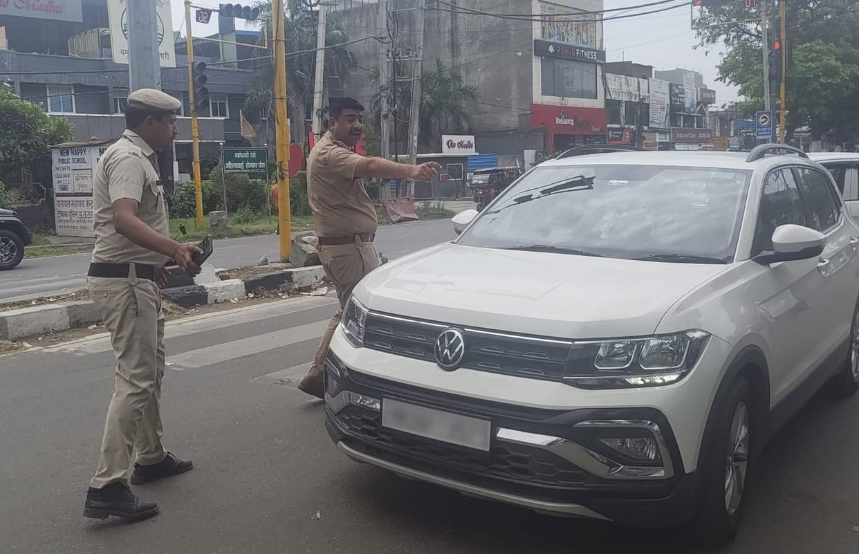 Vehicles checked outside coaching centres