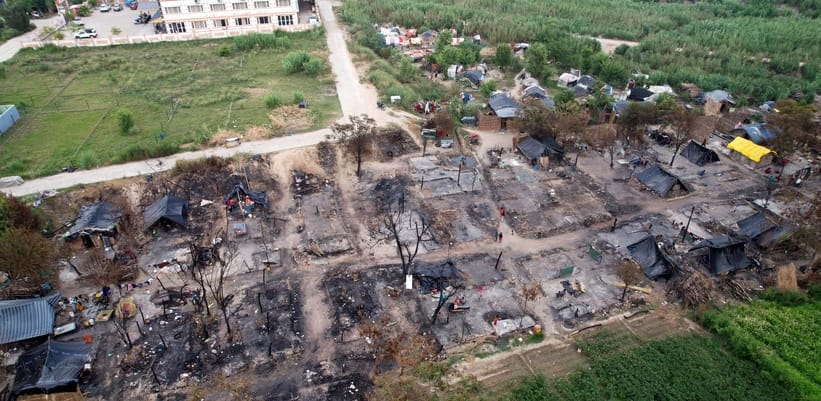 Spirit remained unbroken despite losing everything in the fire.