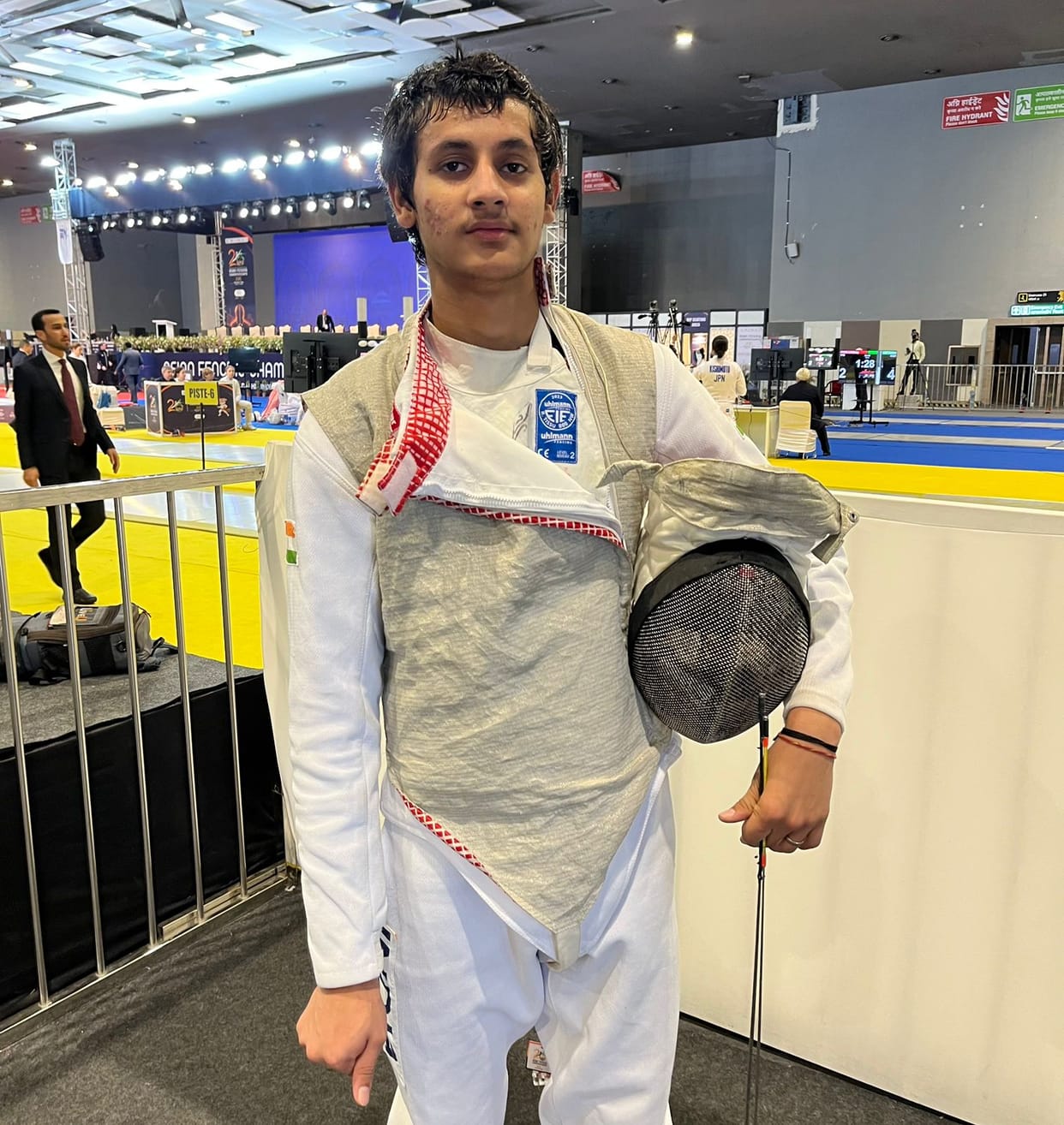 Sachin made a name for himself in fencing despite limited resources.
