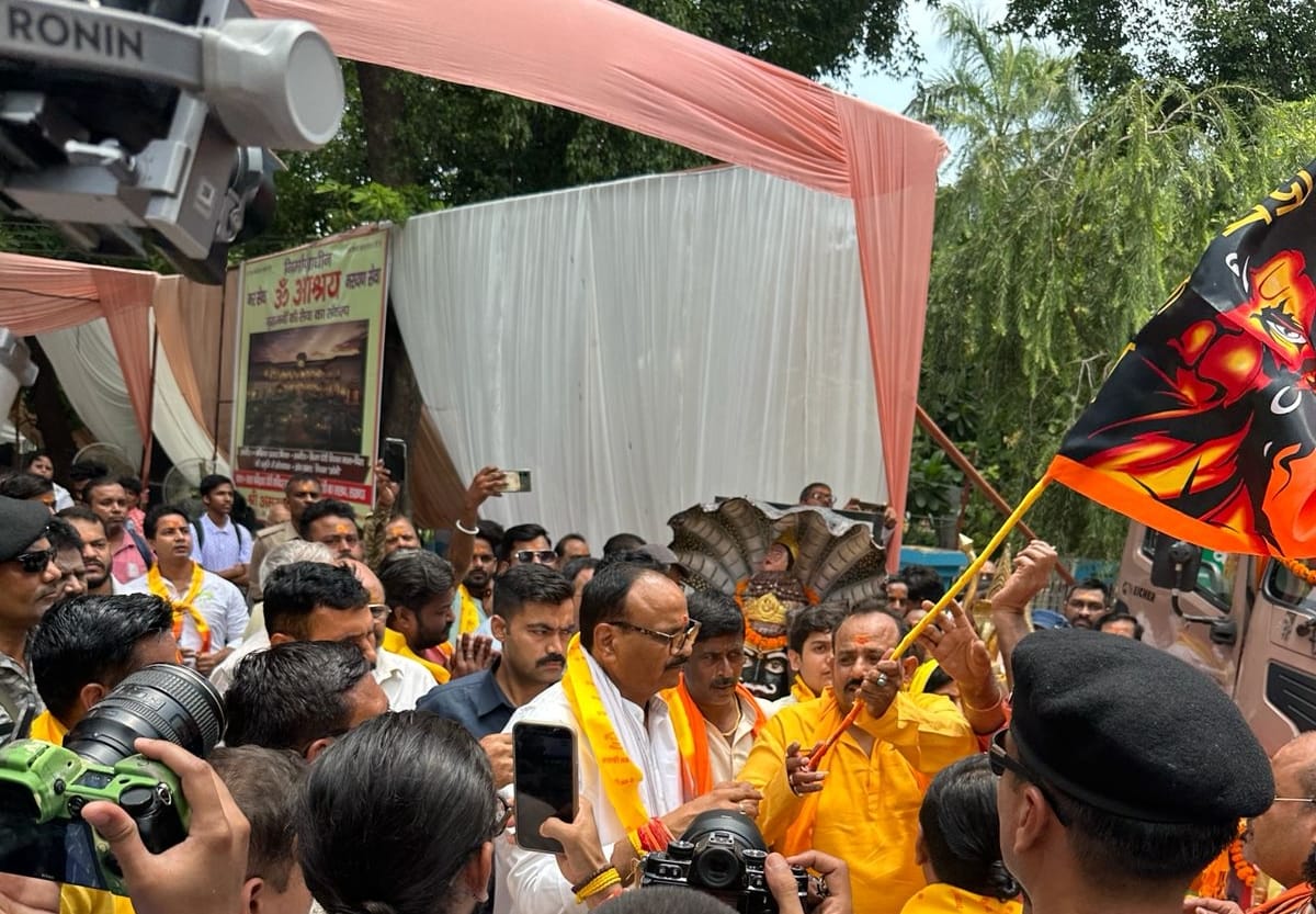 The Deputy CM flagged off the supplies for the devotees