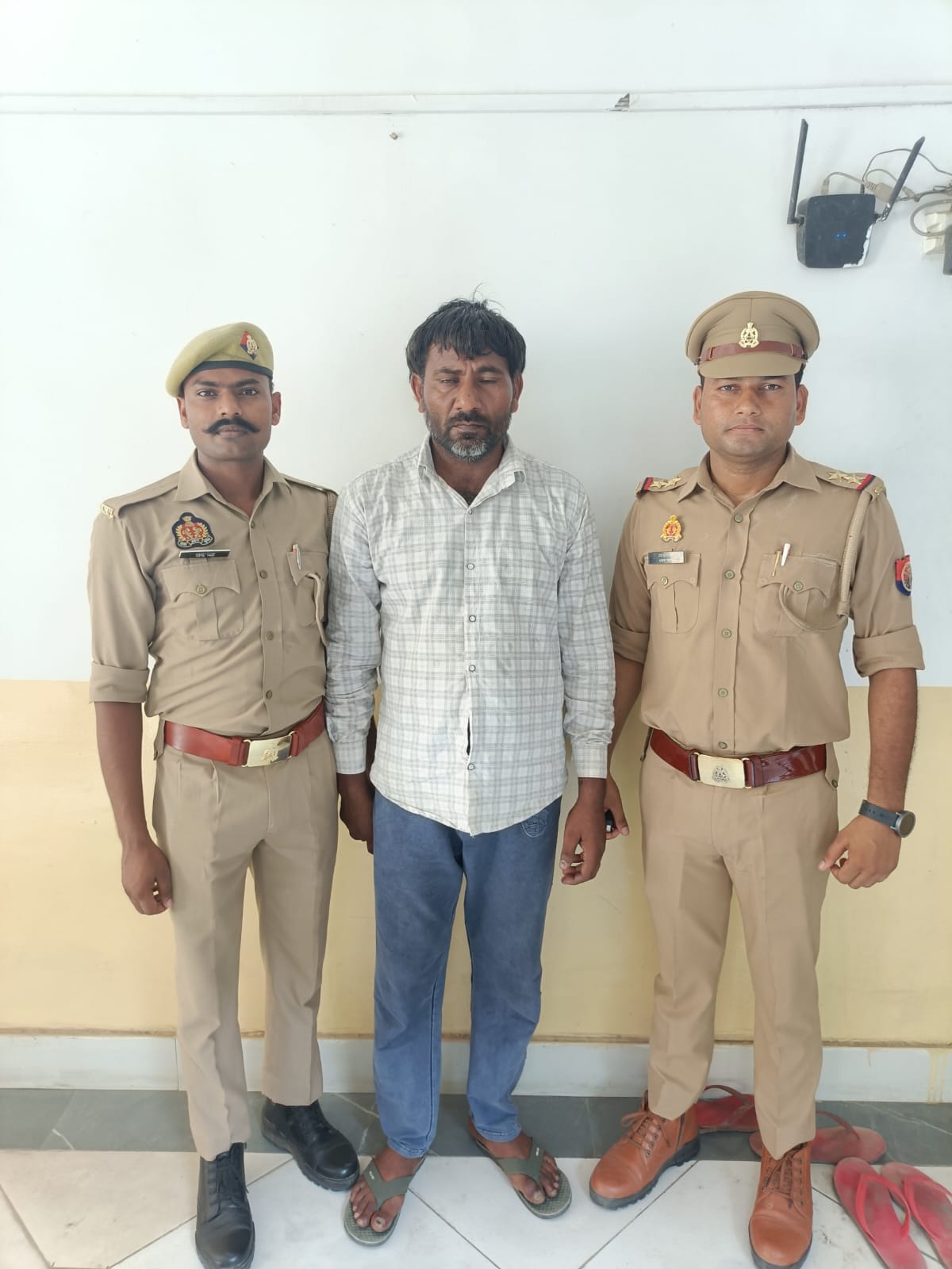 Accused arrested with stolen car and goods.