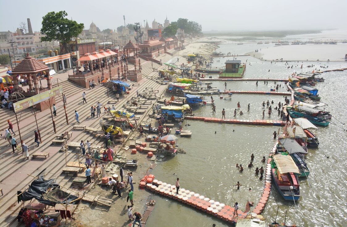 Mother Saryu not only grants salvation but also sustains people's livelihoods