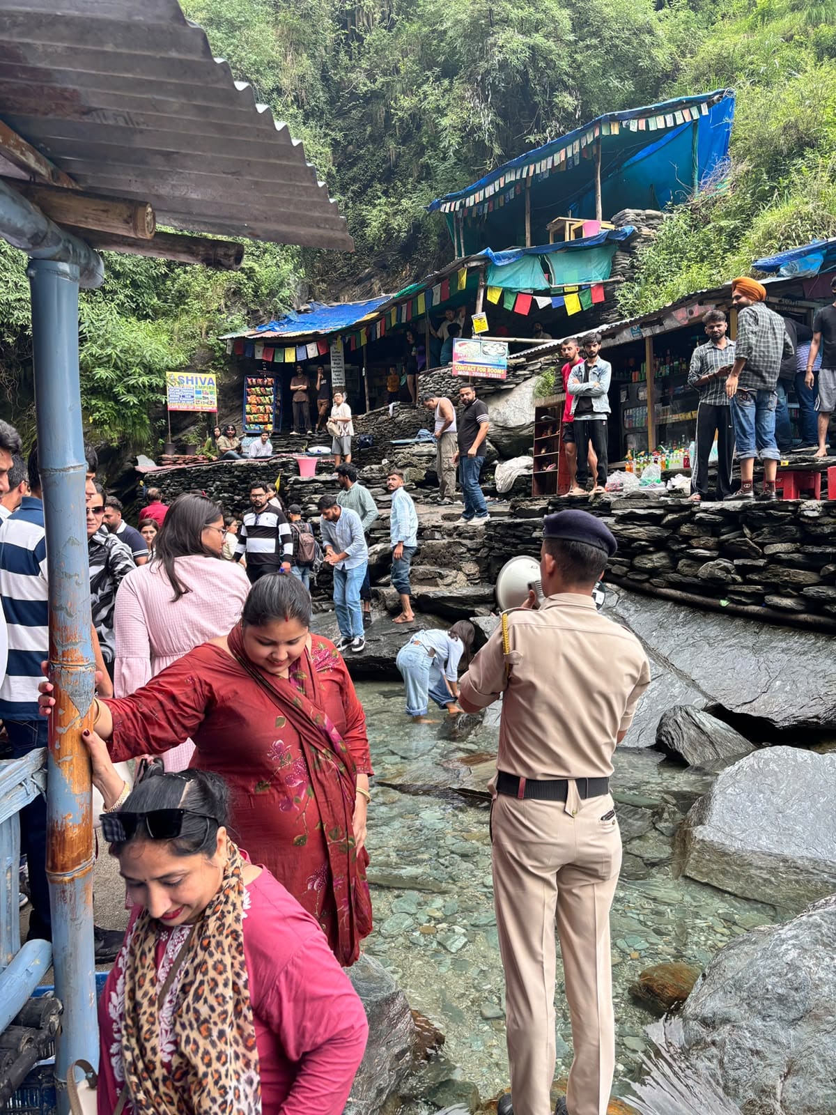 Safety is paramount: Police removed tourists who had ventured near rivers, streams, and waterfalls.