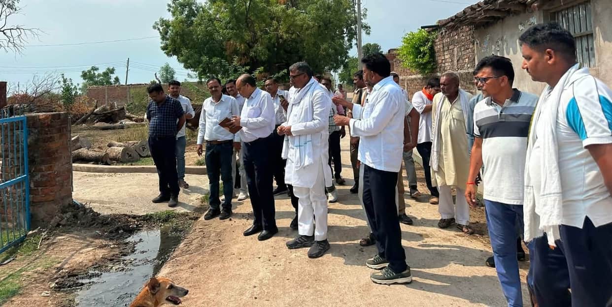 The MLA inspected the 'Har Ghar Jal' scheme.