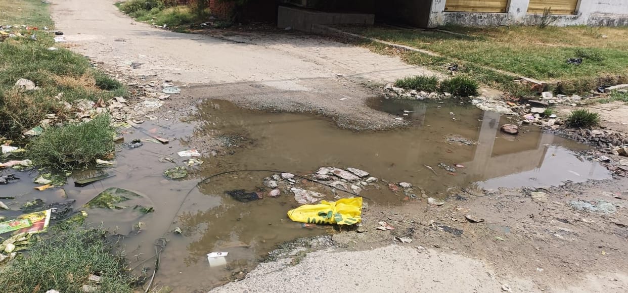 Roads dug up for pipeline work have remained riddled with potholes for months.
