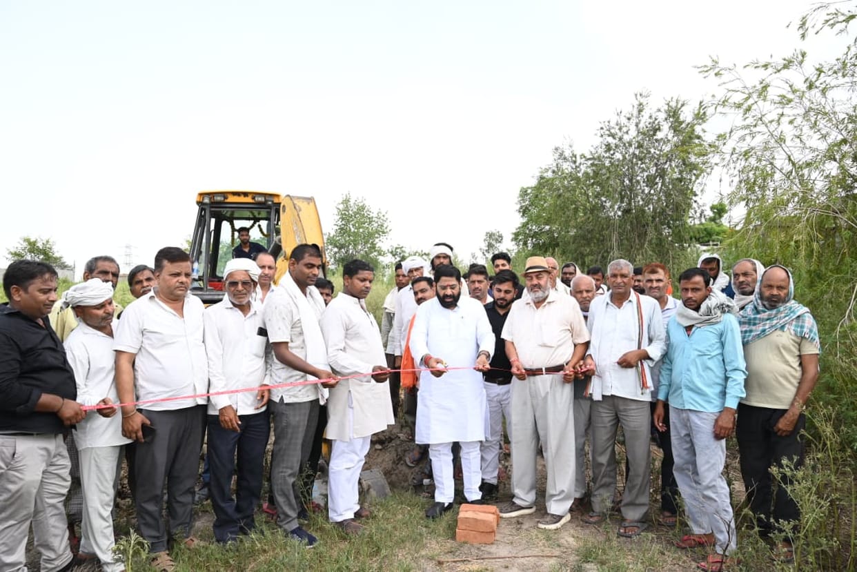 MLA lays foundation stone for development works in Jhajhar.