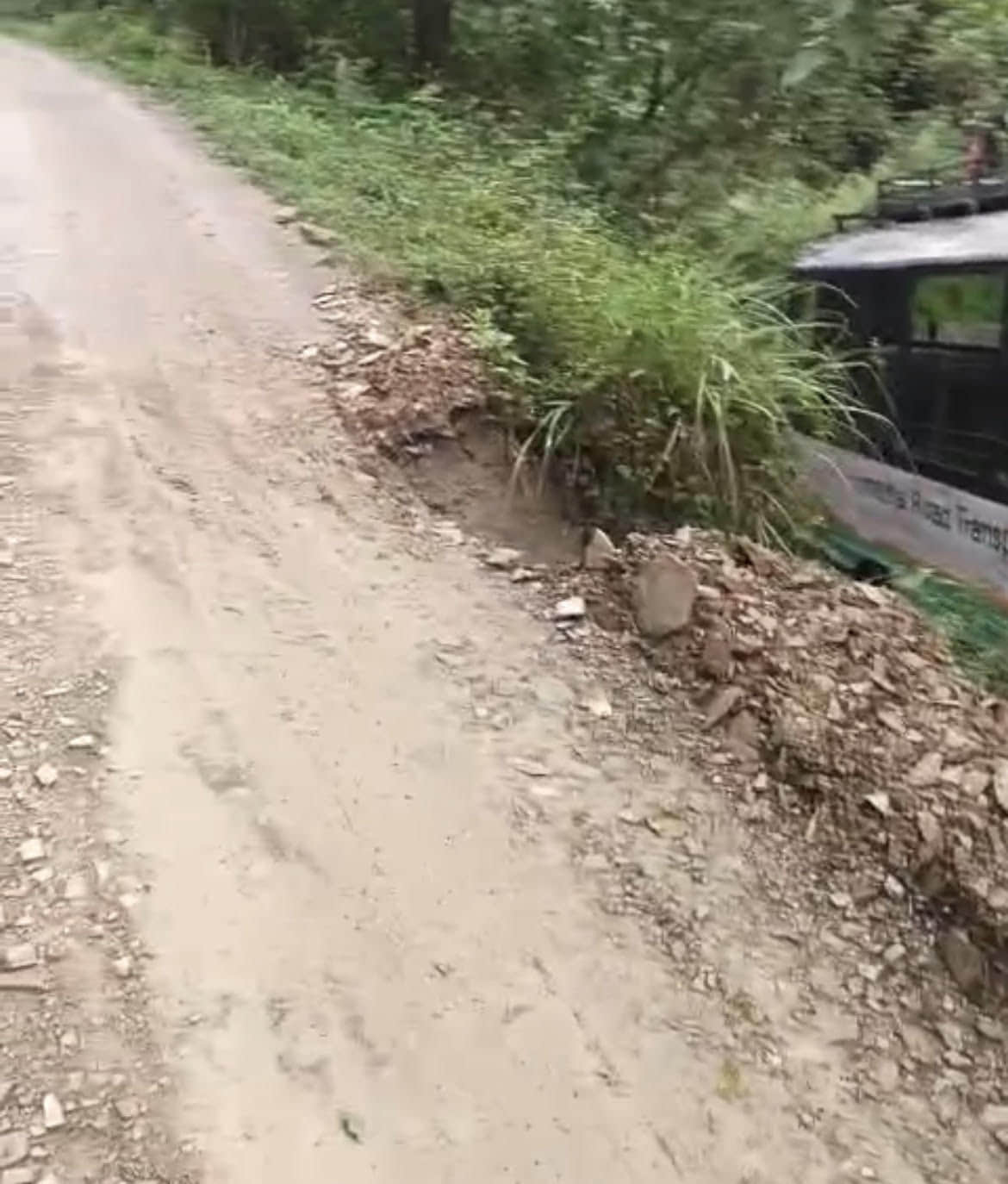 Nangal Devi-Sainj bus service disrupted due to landslide