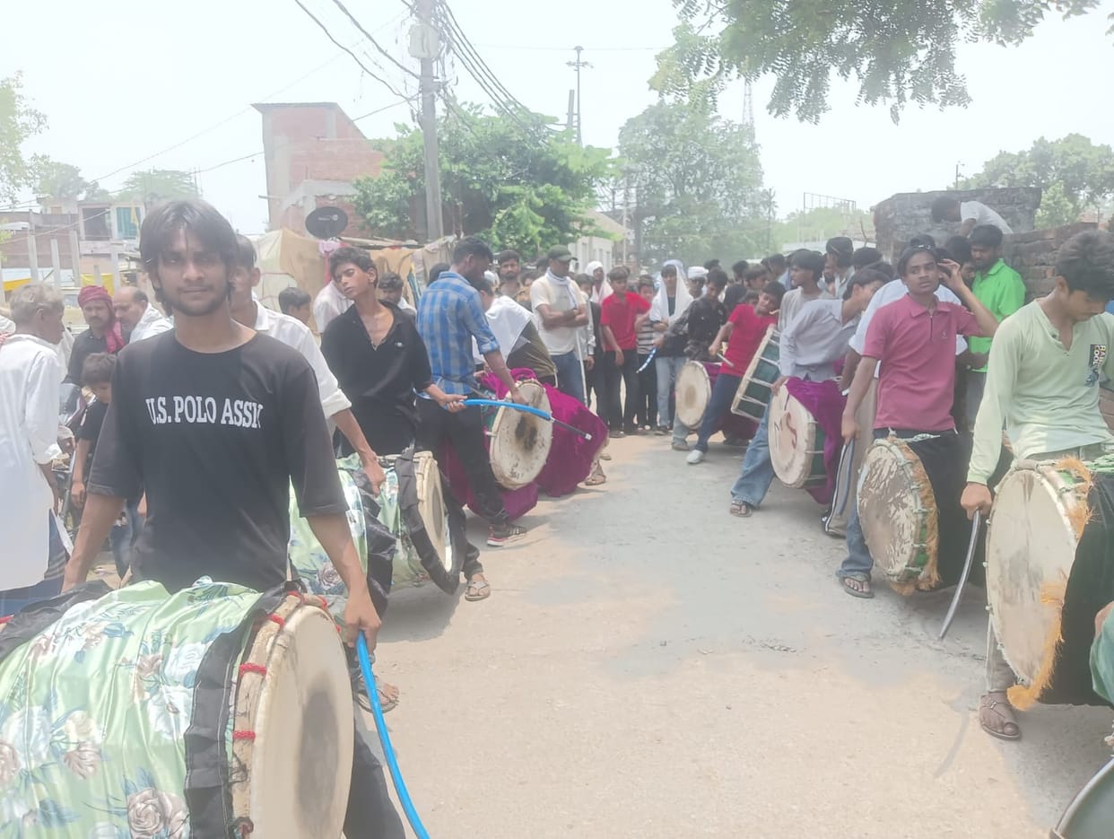 Teeja procession took place on the twelfth day of Muharram