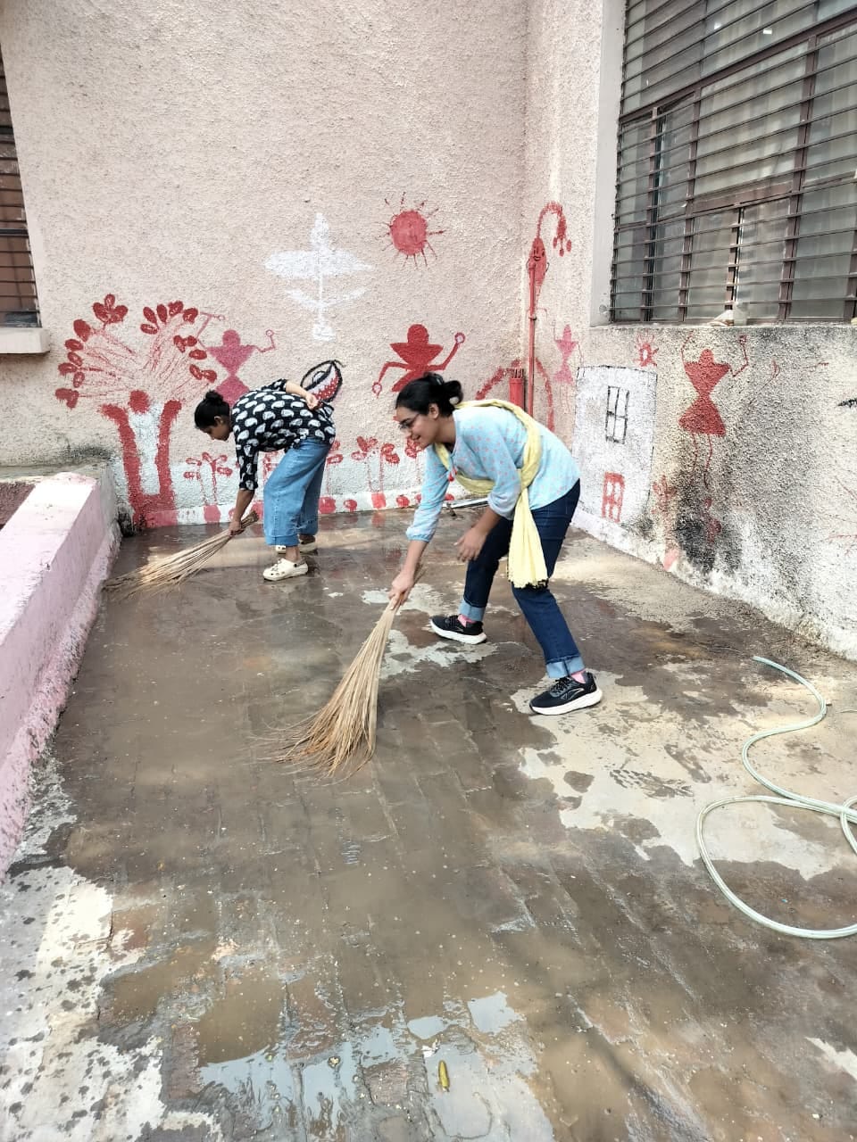 Cleanliness drive held at CCSU's Political Science Department.