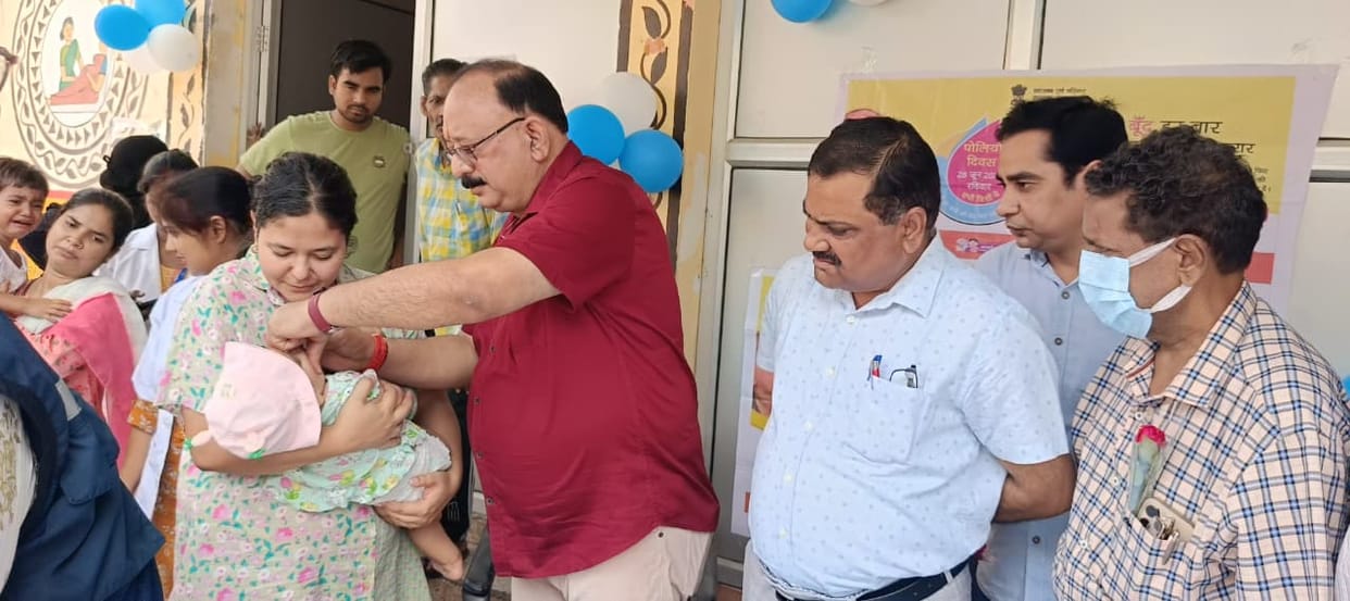 Pulse Polio campaign launched; vaccine administered at 1,976 booths.