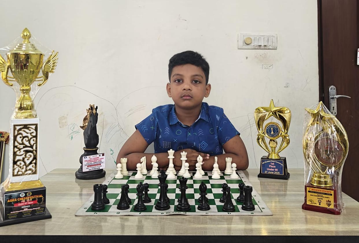 Agra's Shrihan to represent UP in the Under-7 National Chess Championship.