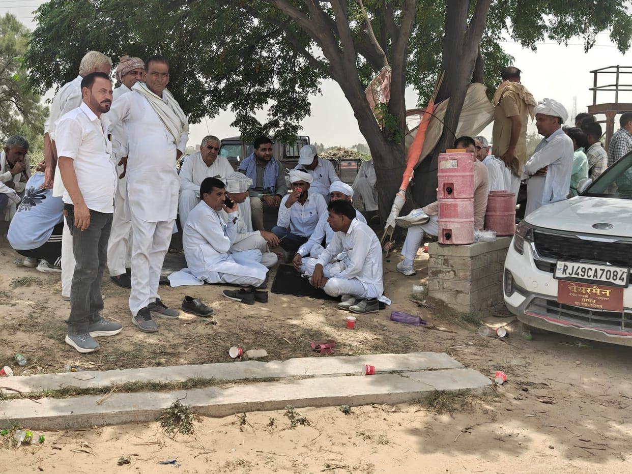 farmers protest on nohar feeder