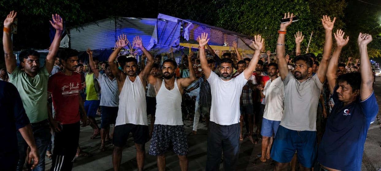 Wire snaps again within two hours; villagers protest.